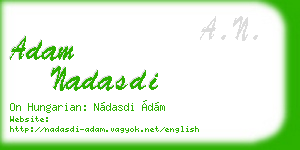 adam nadasdi business card